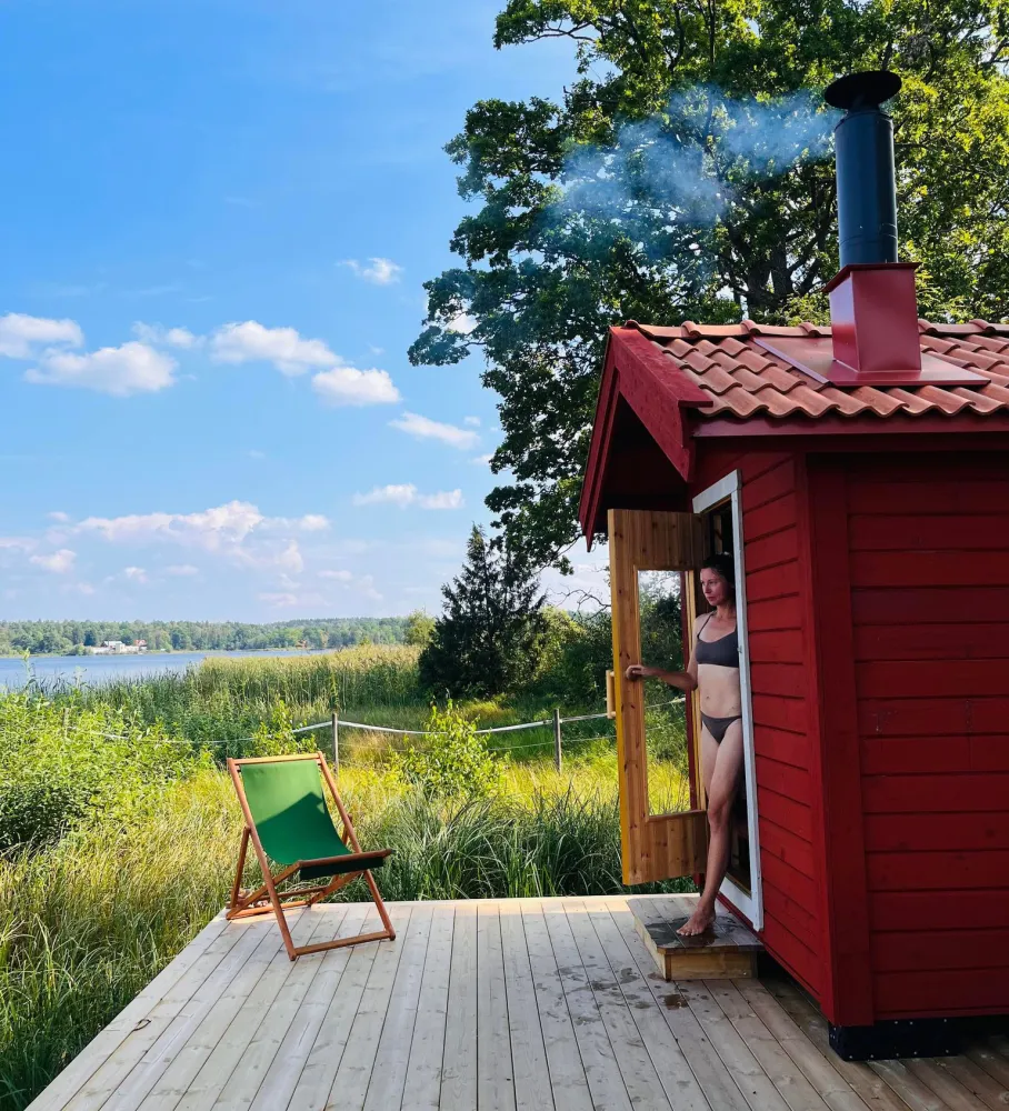 Bastubad på Wallby Säteri, Vetlanda, Småland