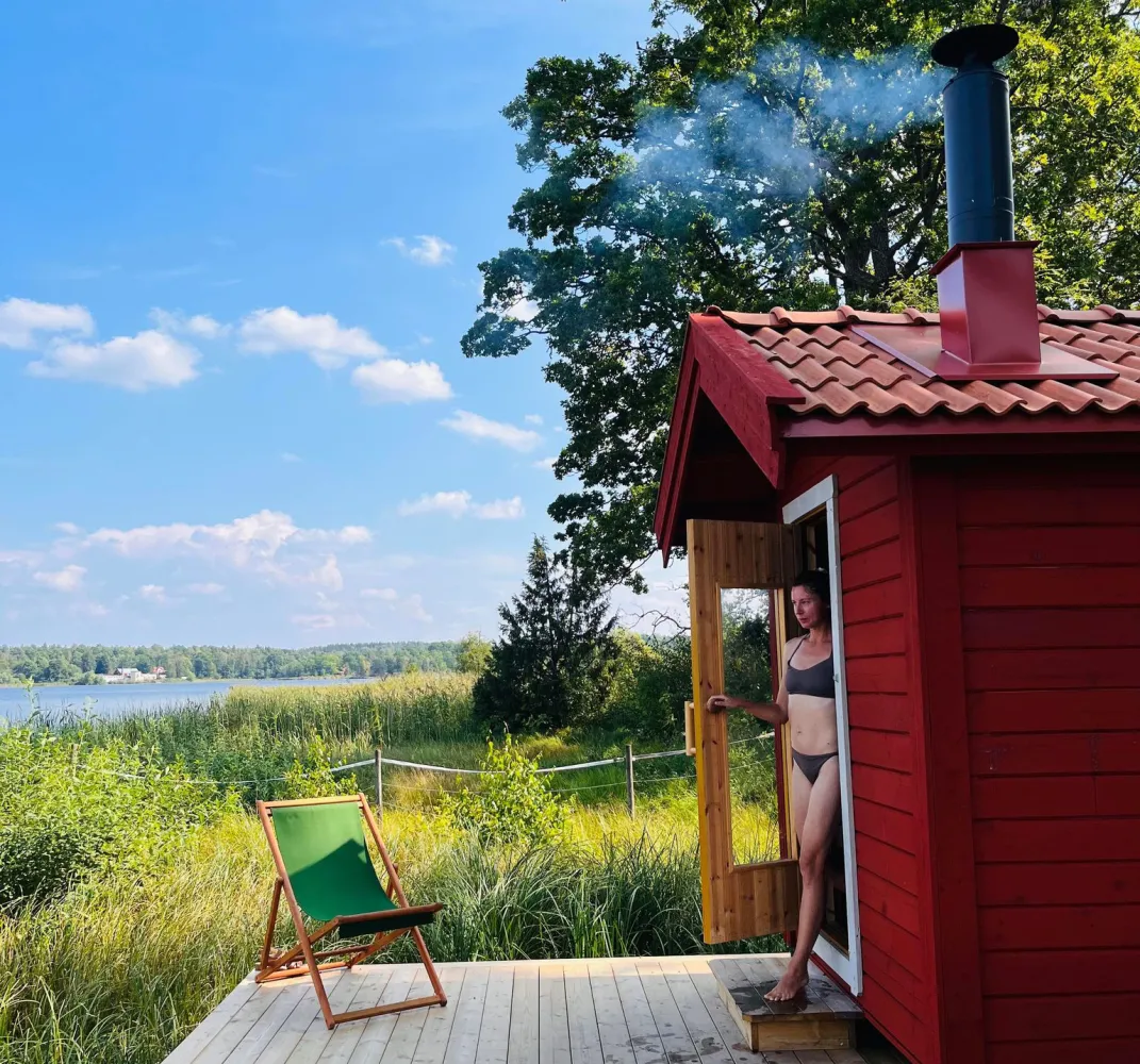Bastubad på Wallby Säteri, Vetlanda, Småland