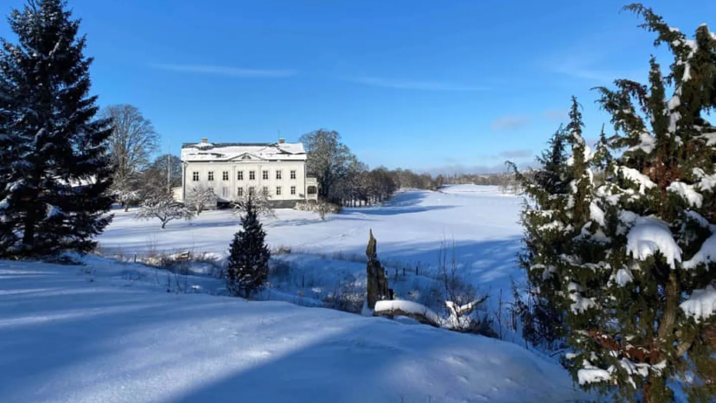 Vinter på Wallby Säteri, Vetlanda, Småland